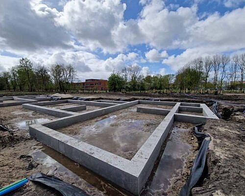 Woningbouw project Leidschendam Betonvloer Petten