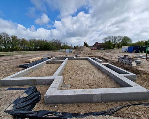Woningbouw project Leidschendam Betonvloer laten storten De Lier